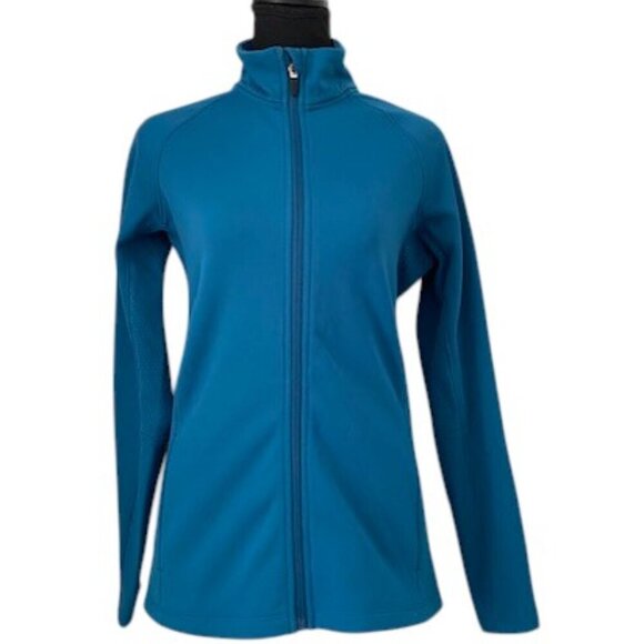 ROSSIGNOL Baltic Blue Full Zip Fleece Jacket Coat Medium - Picture 1 of 14